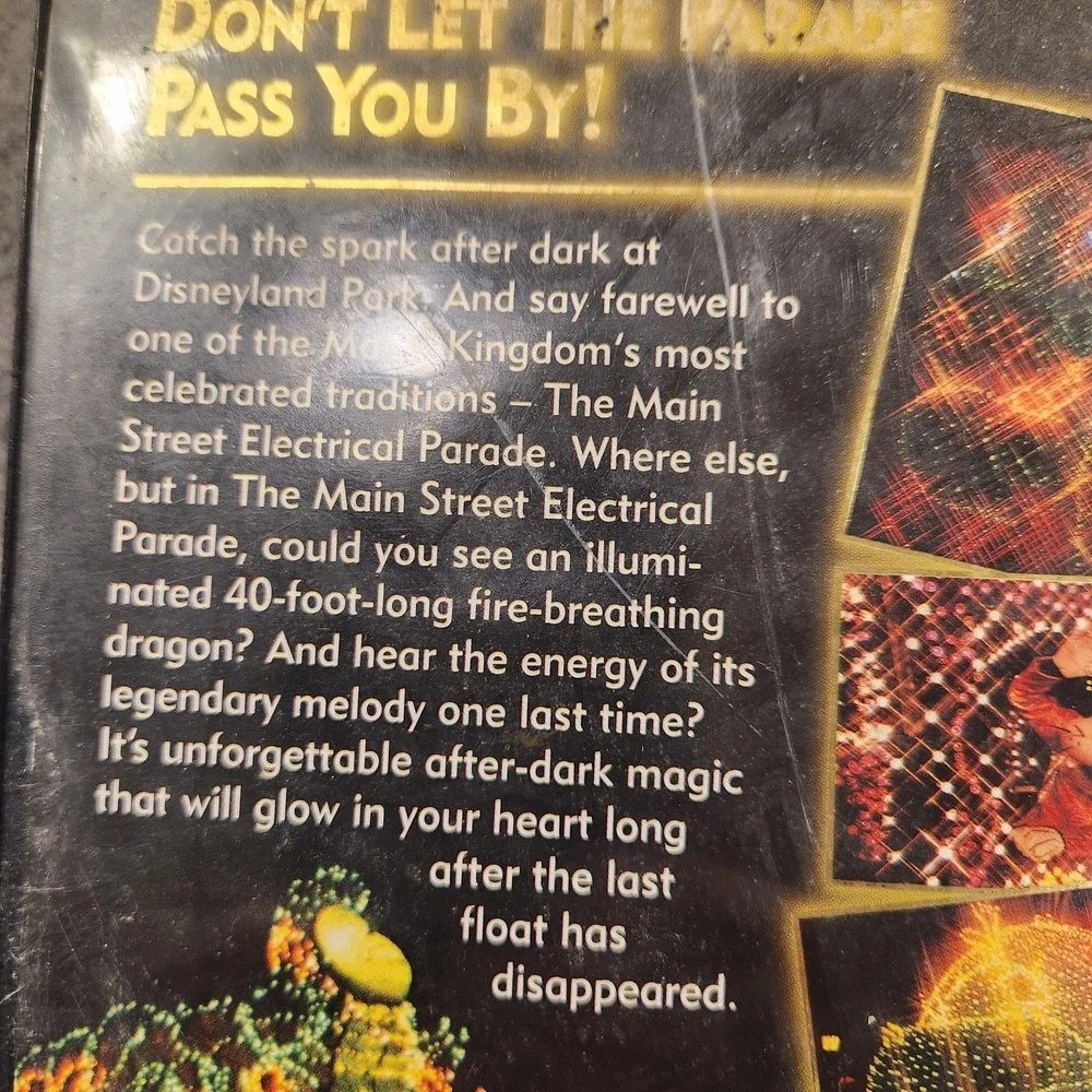 Vintage Disneyland Main Street Electrical Parade Farewell Season 1996 VHS Video‎